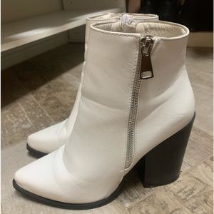 Fun White Booties size 7